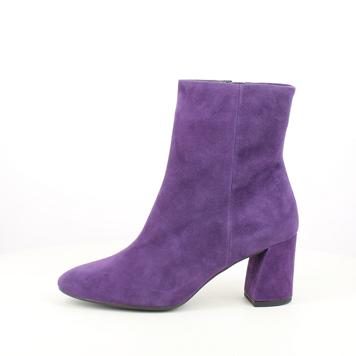 Hogl bottine 6.135102 cuir velours violet zip