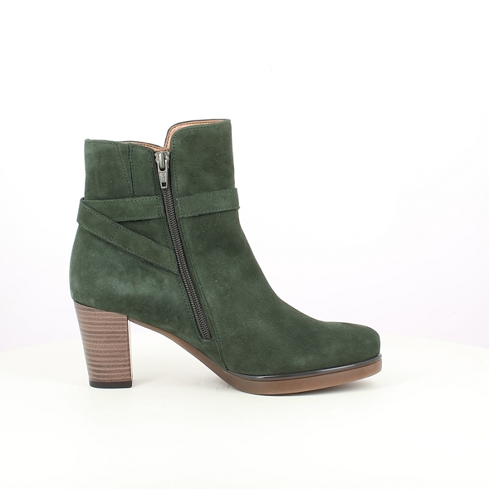 Gabor bottine 32.083.43 cuir velours vert zip1683402_3