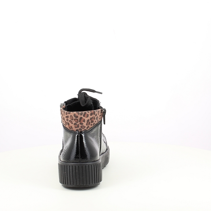 Rieker basket m6434.01 cuir lisse noir lacet zip1683601_4