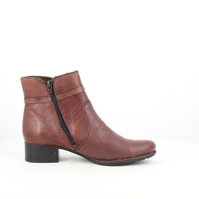 Rieker bottine 78676.25 cuir lisse cognac zip1685201_3