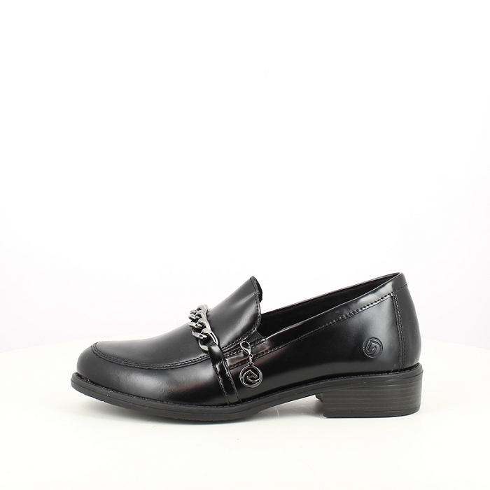 Remonte derbies mocassins d0f03.01 cuir lisse noir