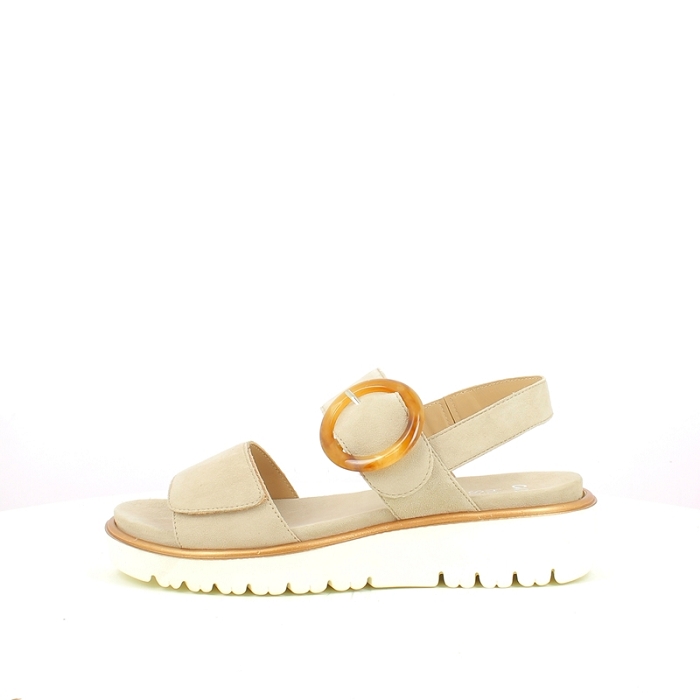 Ara sandale 1233505.08 cuir velours beige scratch