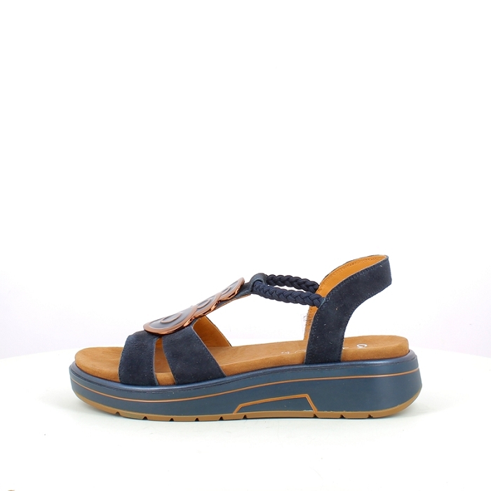 Ara sandale 1220206.02 cuir velours marine elastique