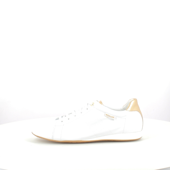 Mephisto basket bessy cuir lisse blanc lacet