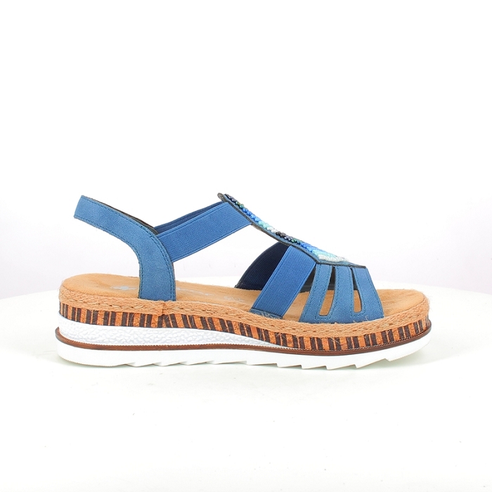 Rieker sandale v7909.12 cuir lisse marine elastique1712901_3