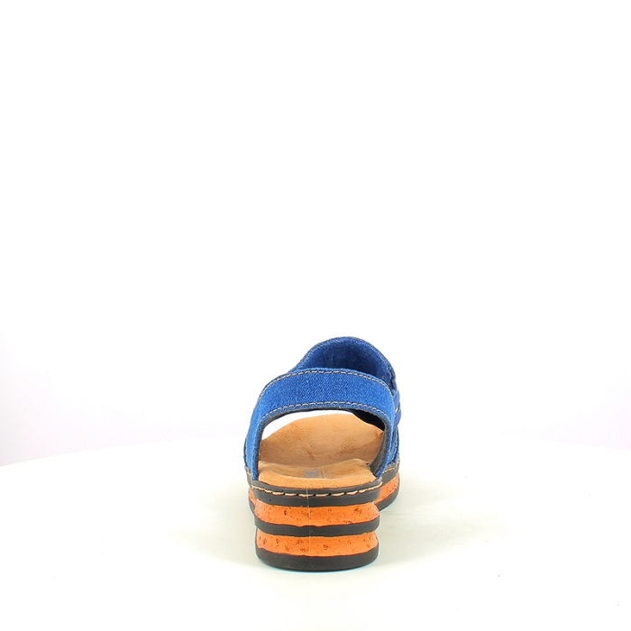 Rieker sandale 62982.12 toile bleu elastique1713001_2