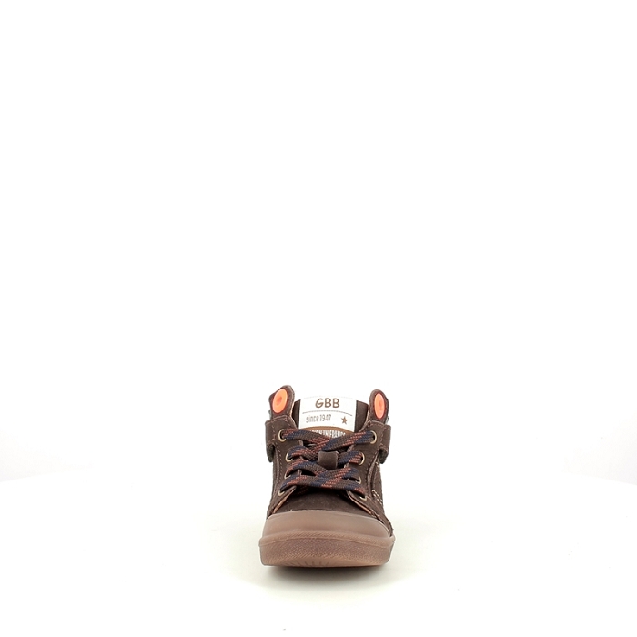 Gbb premier pas anatole nubuck marron lacet zip1717902_2