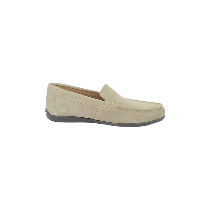 Geox mocassin u020wa cuir velours taupe5091804_3