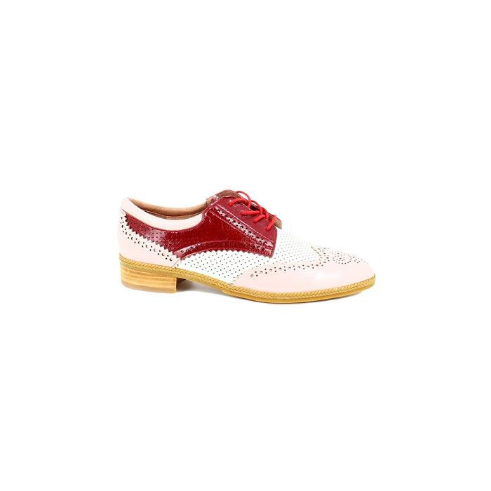 Mamzelle derbies mocassins sira vernis rose lacet