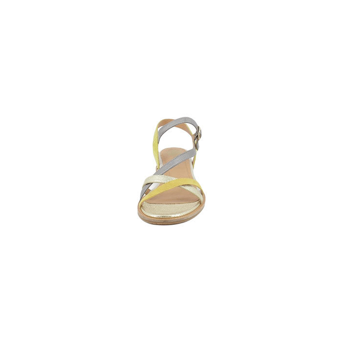 Mamzelle sandale  cuir lisse jaune boucle5125303_2