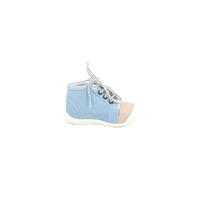 Babybotte debout gabriel 7073b820 cuir lisse bleu boucle5126401_3