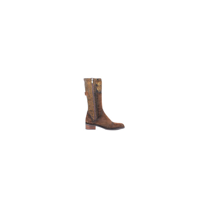 Dorking mi botte d8426 cuir lisse bronze zip5137901_3