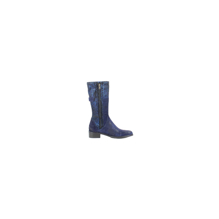 Dorking mi botte d8426 cuir lisse marine zip5137902_3