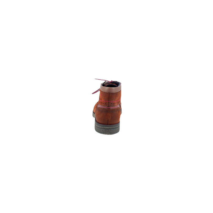 Fluchos bottine f0652 velours marron lacet zip5138401_4