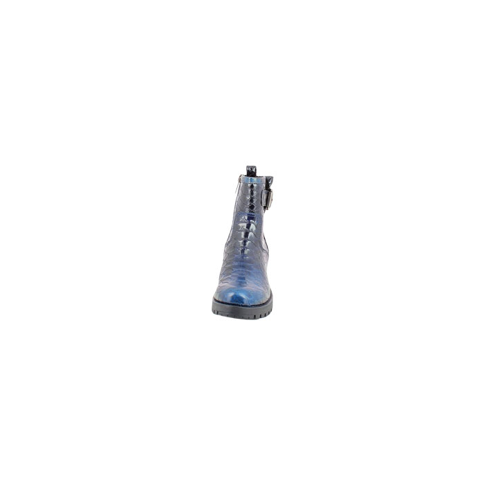 Minka design bottine benito croco ecaille bleu zip5139301_2