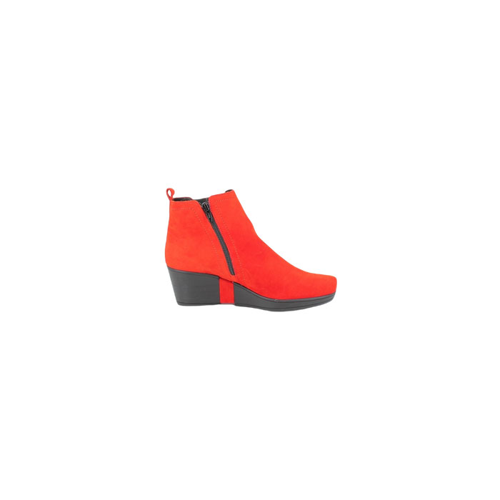 Hirica bottine carla cuir velours rouille zip5140301_3