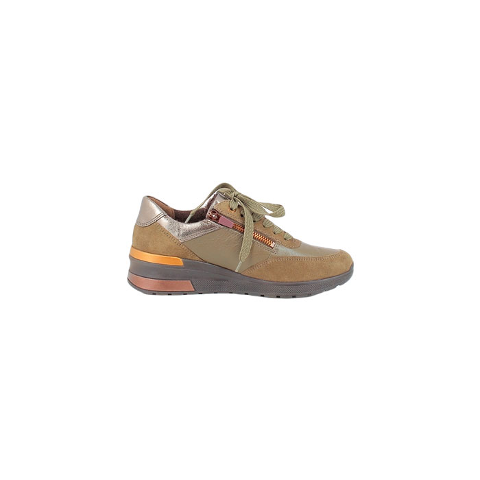 Ara basket 1218403.15 velours gris lacet zip5144301_3