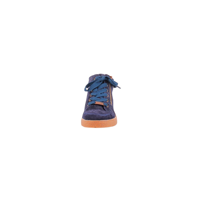 Ara basket 1214435.24 cuir velours marine lacet zip5144601_2