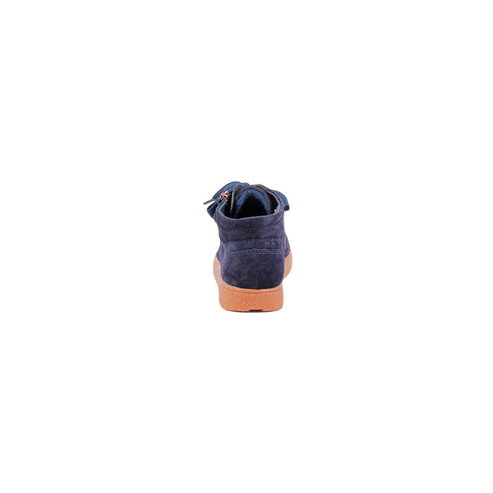 Ara basket 1214435.24 cuir velours marine lacet zip5144601_4