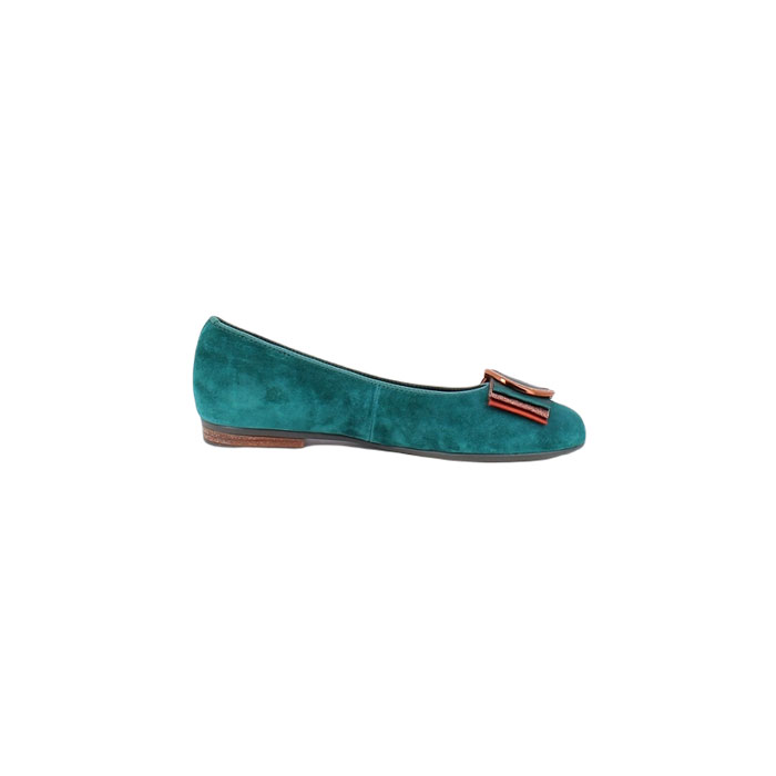 Ara ballerine 1241309.11 cuir velours vert5144902_3