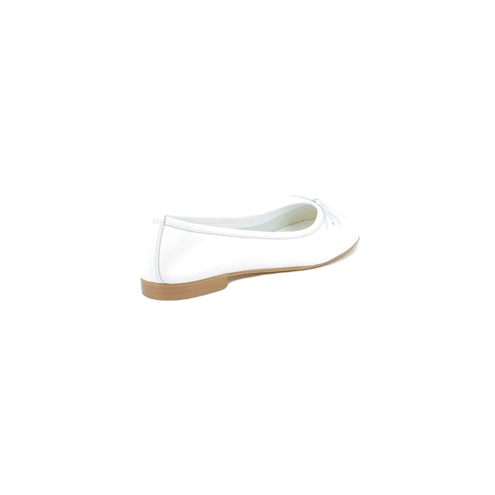 Reqins ballerine carmen cuir lisse blanc5148201_4