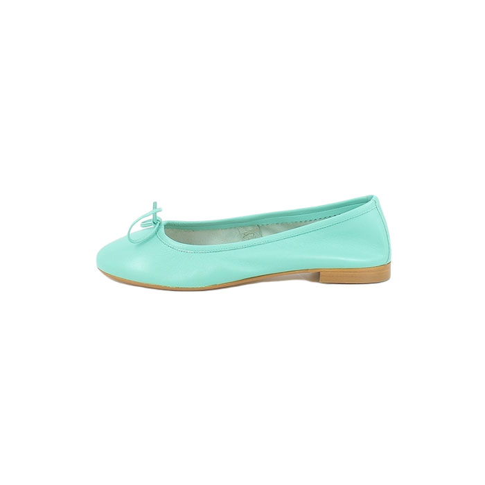 Reqins ballerine carmen cuir lisse vert