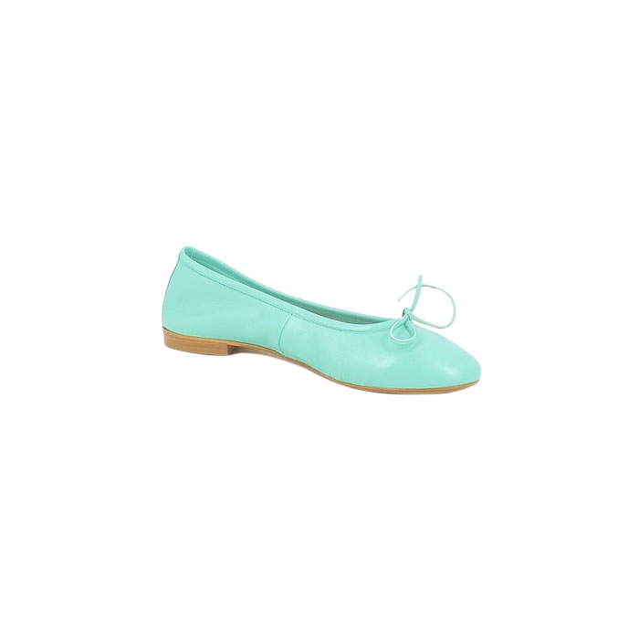 Reqins ballerine carmen cuir lisse vert5148203_2