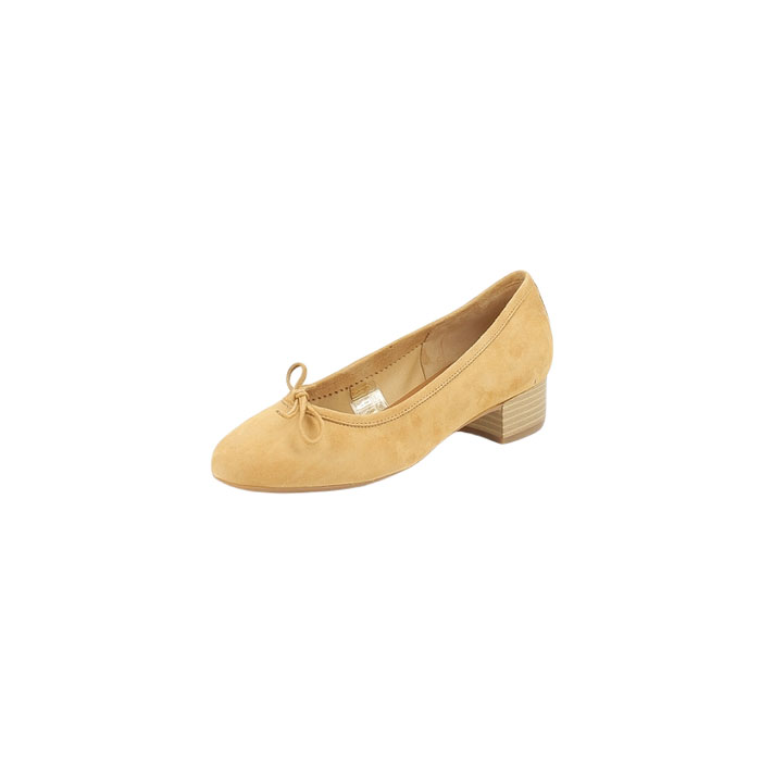 Reqins ballerine alma cuir velours camel5148402_3