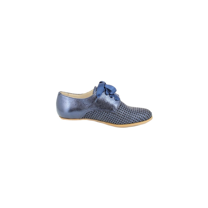 Myma derbies mocassins 5321my cuir lisse bleu lacet5151102_3