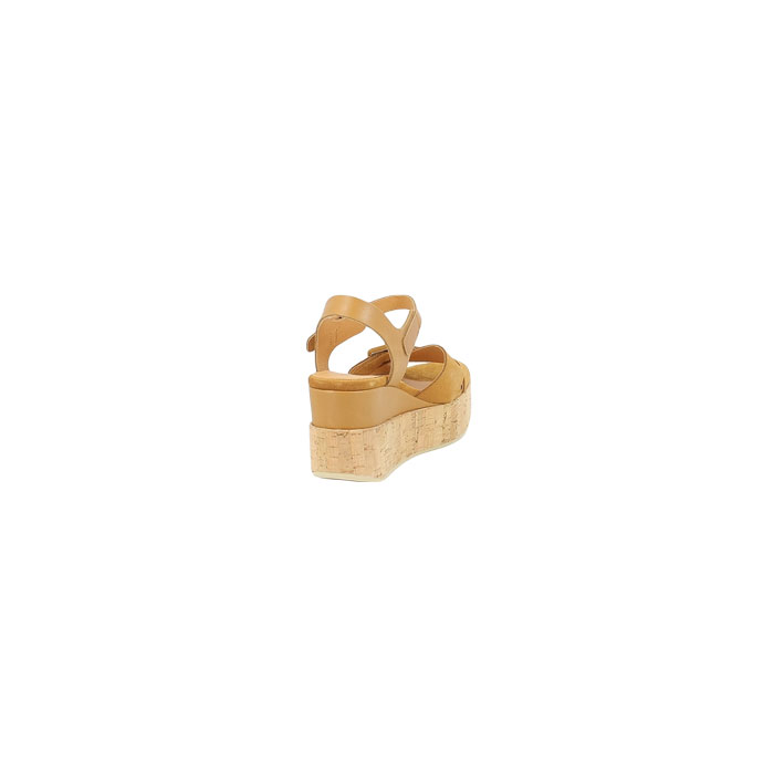 Minka design sandale cinda cuir velours camel boucle5154101_4
