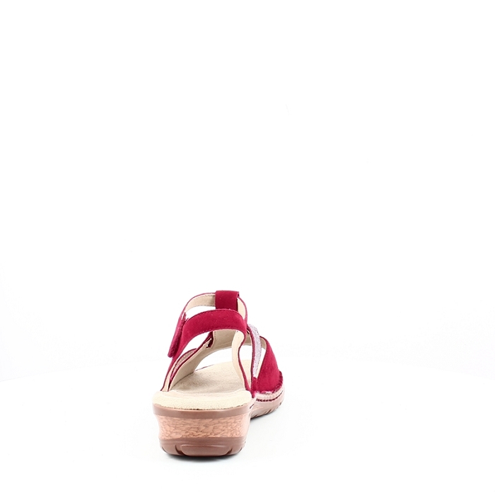 Ara sandale 1227272.76 cuir velours rouge scratch5155902_4