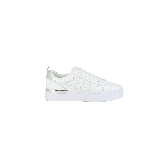 Liu jo basket silvia 57 cuir lisse blanc lacet5158001_3