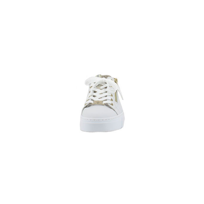 Rieker basket n5932.80 cuir lisse blanc lacet zip5158801_2