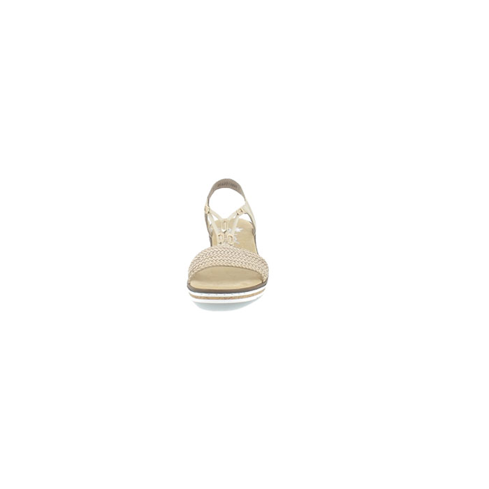 Rieker sandale v3662.62 cuir lisse beige elastique5159401_2