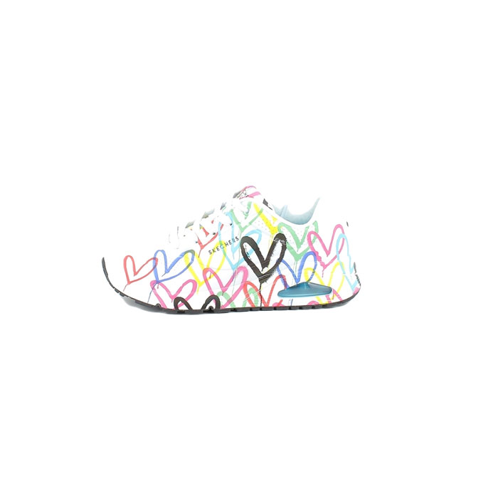 Skechers basket 155507 multi matiere multi colors lacet