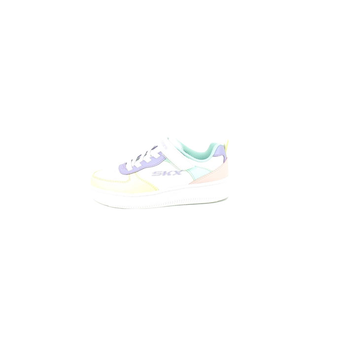 Skechers fille 310156l multi matiere blanc scratch