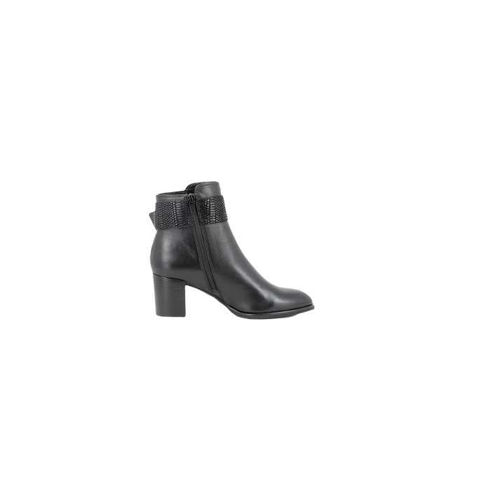 Fugitive bottine gikel cuir lisse noir zip5166901_3