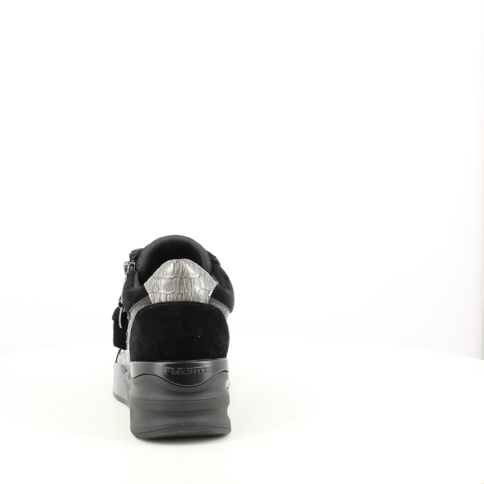 Fugitive basket vison imprime noir lacet zip5167102_4