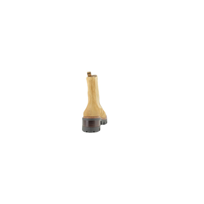 Minka design bottine donovan cuir velours camel elastique5169902_4