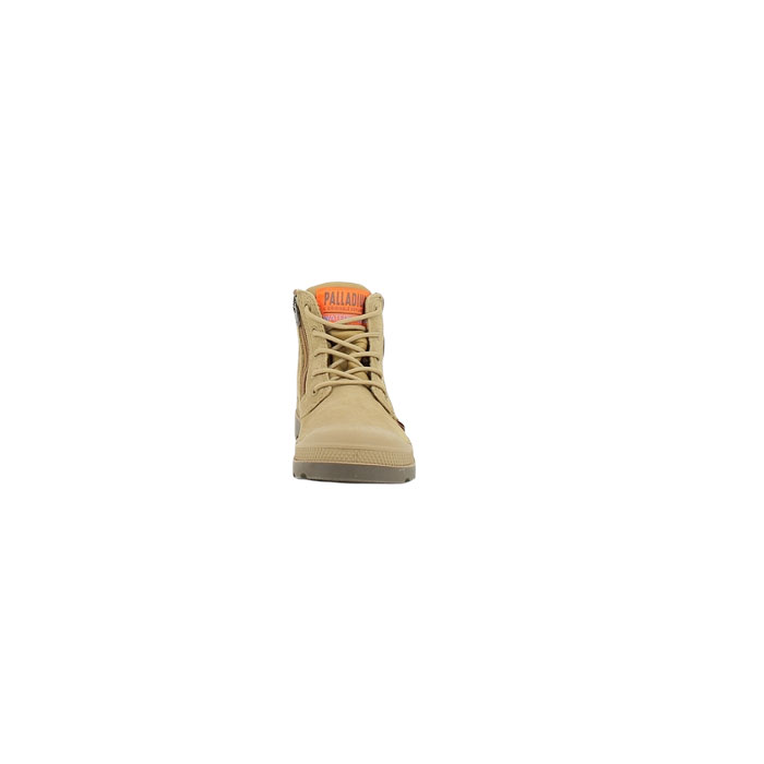 Palladium garcon pampa hi cuff wp nubuck camel lacet5171101_2