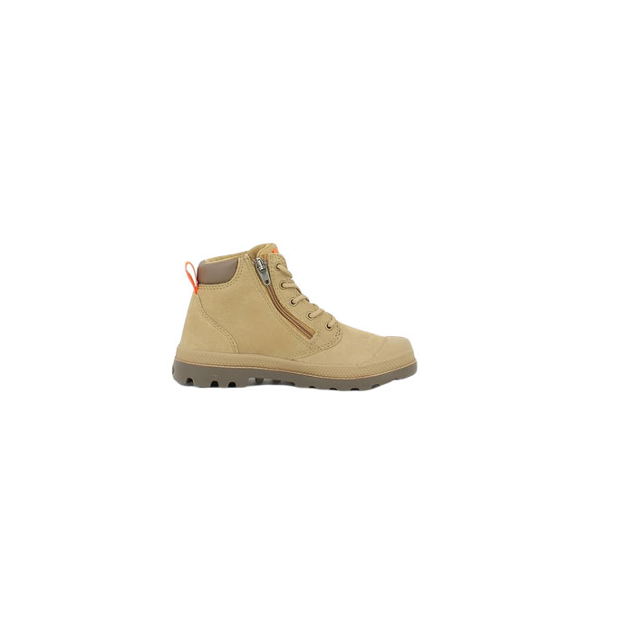 Palladium garcon pampa hi cuff wp nubuck camel lacet5171101_3