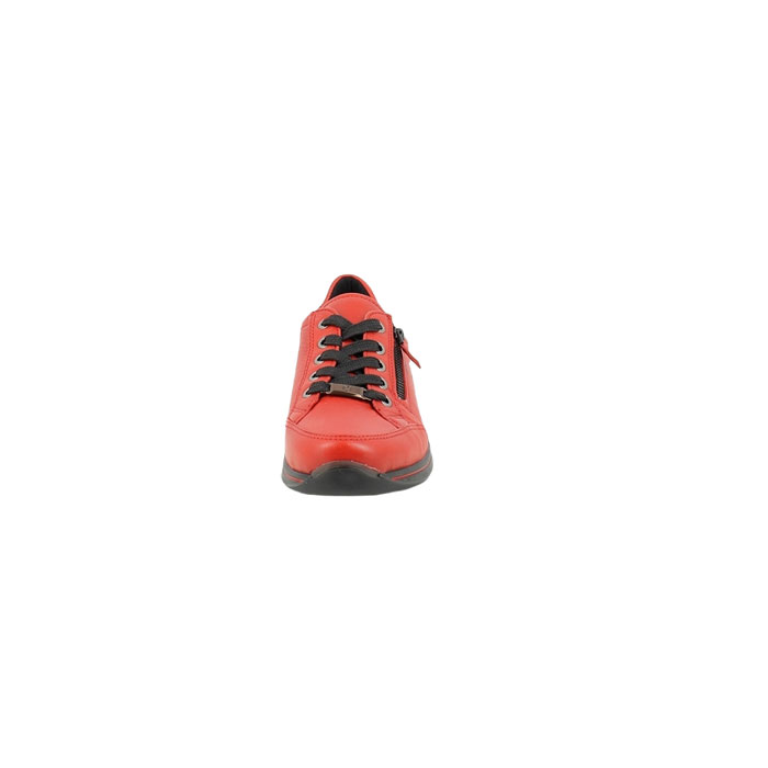 Ara basket 12.24801 cuir lisse rouge lacet zip5172601_2