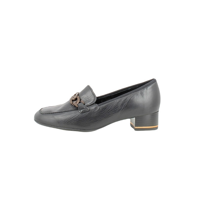 Ara derbies mocassins 12.11807.01 cuir lisse noir