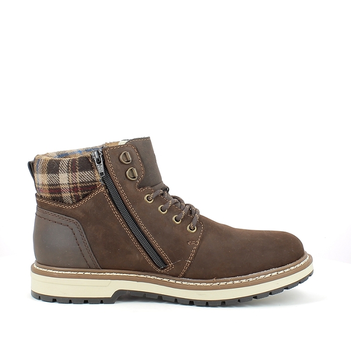 Rieker lacet f3812.27 nubuck marron lacet zip5177101_3