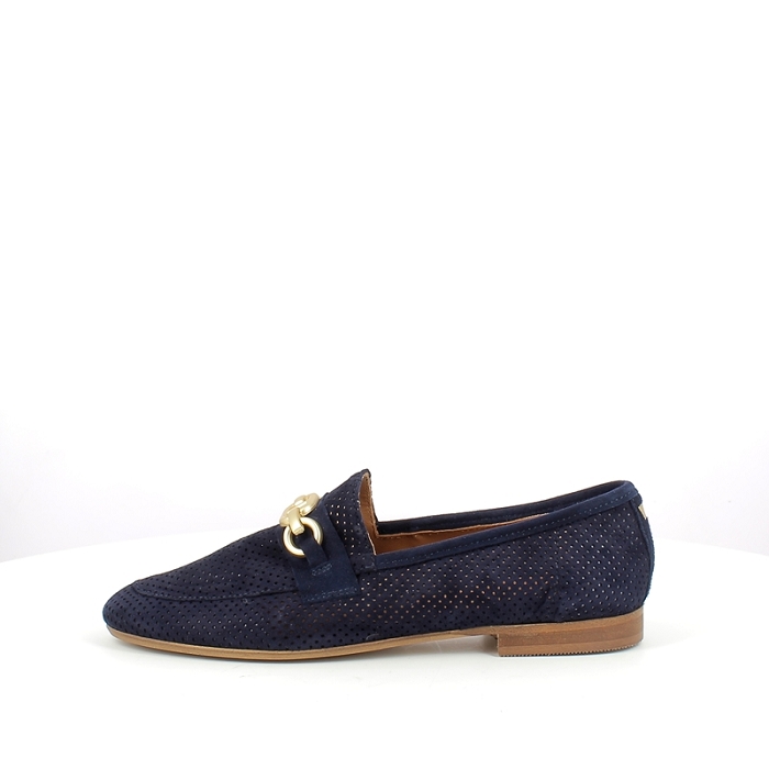 Jb martin derbies mocassins franche bijou cuir velours marine