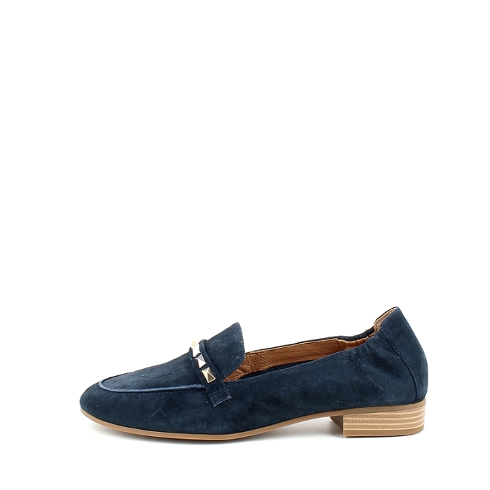 Mamzelle derbies mocassins zahira cuir velours marine