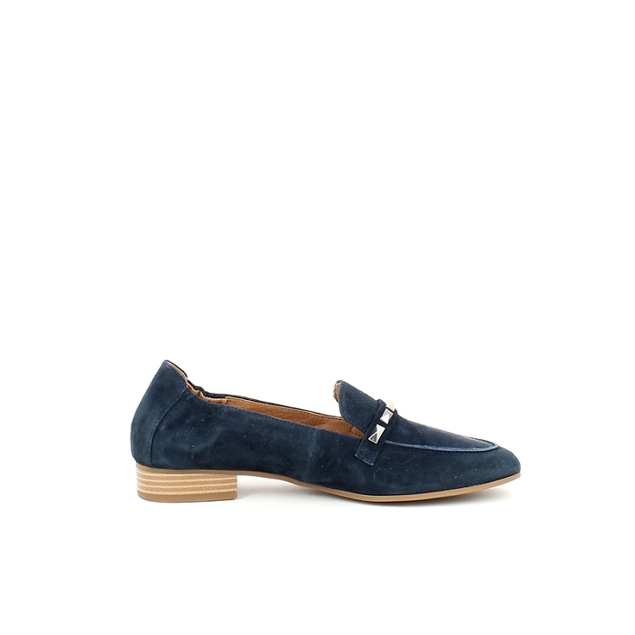 Mamzelle derbies mocassins zahira cuir velours marine5185402_3