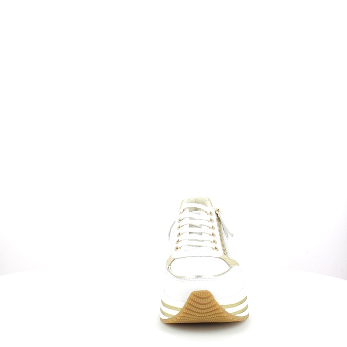 Geox basket d35qhe cuir lisse blanc lacet zip5186801_2