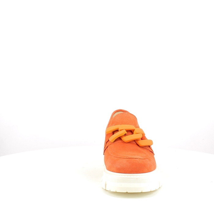 Pisati derbies mocassins dana cuir velours orange5189101_2