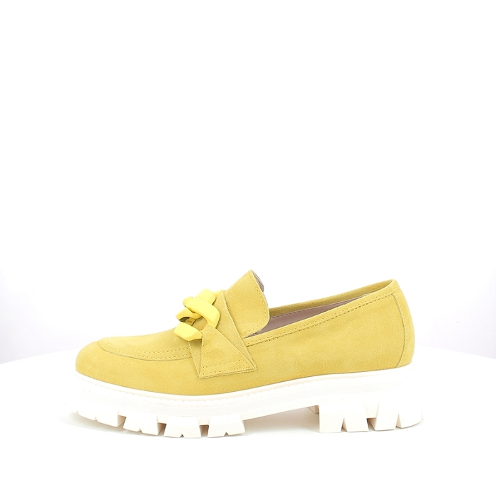 Pisati derbies mocassins dana cuir velours jaune